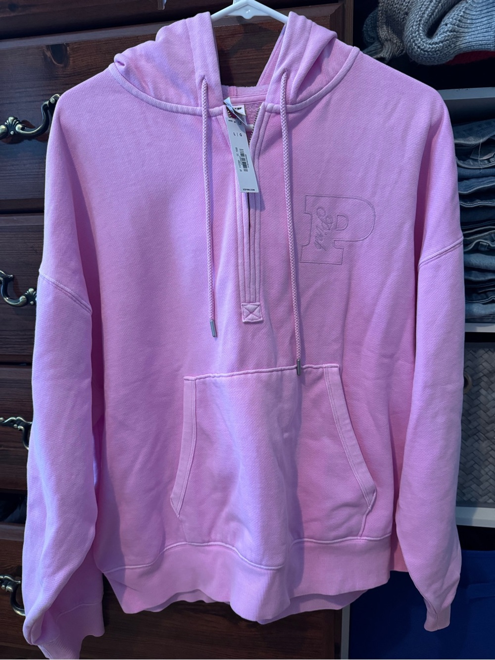 PINK Victoria's Secret Light Pink Hoodie with Tag